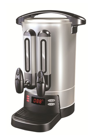 Double wall double taps water urn