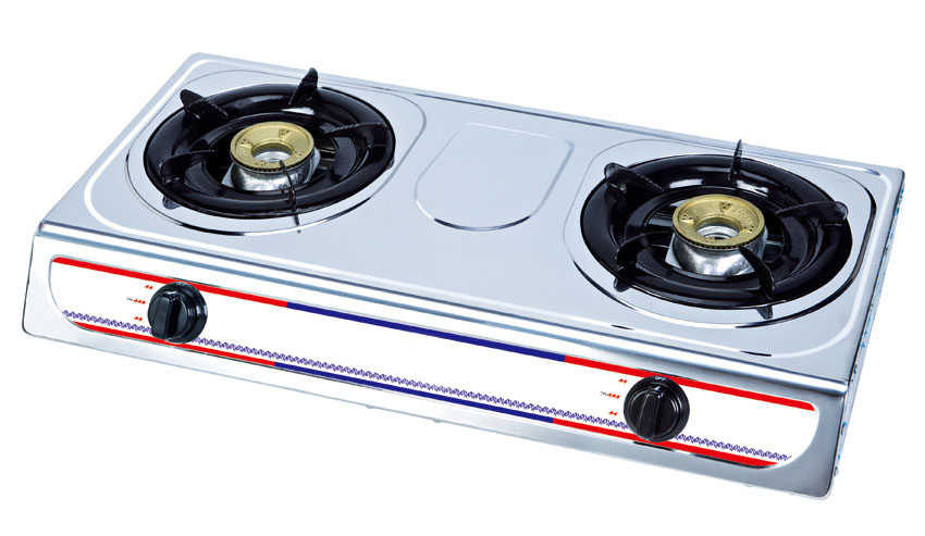 2 Burner Stainless Steel Body Gas Stove