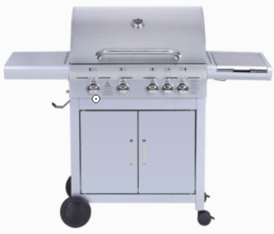 NS-BLS04A 4 Main Burner Gas Grill Barbecue With 1 Side Burner