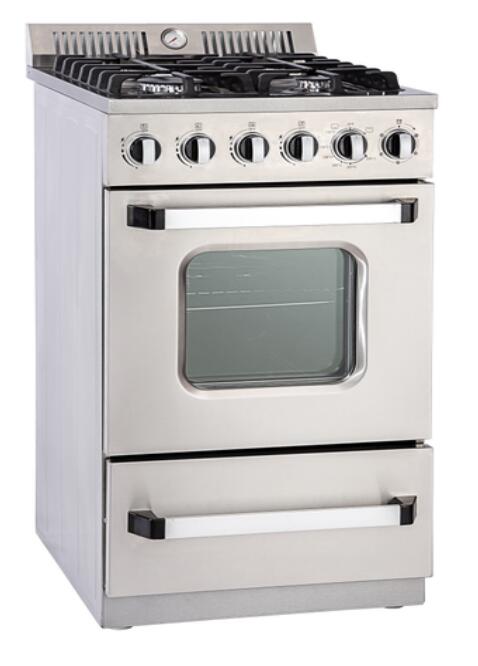 20inch Gas Freestanding Oven with 4 Burner Stove Cooker with ETL