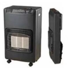 Gas and electric model and foldable  Room heater
